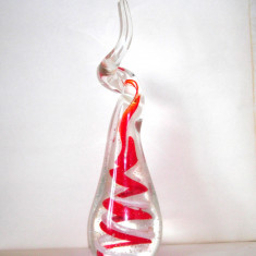 UNICAT Sculptura cristal masiv, trapped sommerso – Forma fluida – Murano Venetia