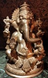 Sculptura din bronz masiv de dimensiuni mari Ganesha