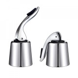 Cumpara ieftin Set 2 dop pentru sticla de vin, otel inoxidabil