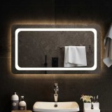 vidaXL Oglindă de baie cu LED, 90x50 cm 151789