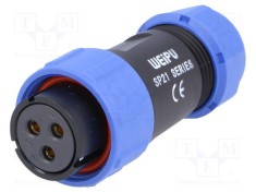 Mufa SP21 mama WEIPU PIN: 3 IP68 30A 500V pentru cablu 7?12mm foto
