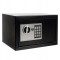 Seif metalic, electronic, 20 x 31 x 20 cm, set 2 chei si accesorii incluse, negru