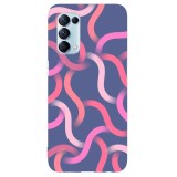 Husa compatibila cu Oppo Find X3 Lite model Material design, Silicon, TPU, Viceversa, Transparent, Carcasa