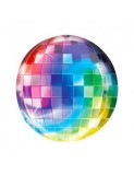 Balon folie sfera 3D GLOB DISCO MULTICOLOR 55x55 cm
