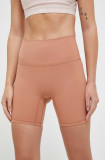 JOYINME pantaloni scurți de yoga Oneness culoarea portocaliu, neted, high waist