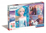 Puzzle Clementoni Disney Frozen, 3 x 48 piese