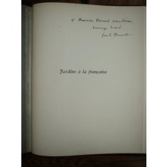 Jardins a la francaise, sonnets Emile Henriot cu dedicatia autorului, Paris 1911