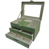 Cumpara ieftin Caseta Bijuterii Lily Grey cu Oglind? | Depozitare &amp; Organizare Elegant? | WZ1494