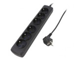 Prelungitor 6 Prize Negru 250V 10A