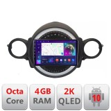 Navigatie Mini 2007-2011 Android Octa Core Ecran 2K QLED GPS 4G 4+32GB 360 KIT-mini-01+EDT-E409-2K CarStore Technology