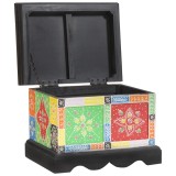 vidaXL Cutie de depozitare 40x30x30 cm din lemn mango