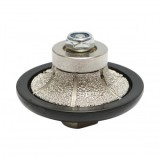 Freza diamantata semibaston B15, D65mm, raza 15mm, filet M14 pentru canturi granit Breckner Germany