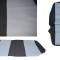 Huse ALM textil dedicate Dacia Logan 2013-2020 9 piese Negru+Gri