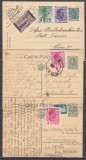 ROMANIA 1935/1939 CP 105 CP 106 REGELE CAROL II LOT 3 CARTI POSTALE FRANCATE CIRCULATE