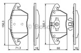Set placute frana,frana disc CITROEN C4 Cupe (LA) (2004 - 2011) BOSCH 0 986 424 825