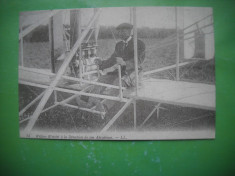 HOPCT 36988 WILBUR WRIGHT SI AL SAU AEROPLAN -SERIA FRANTA 1900-1905-NECIRCULATA foto