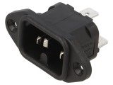Conector Alimentare AC BULGIN PX0590/63 Soclu Tată 10A 250VAC C16