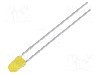 Dioda LED, 3mm, galbena, 0,7...1,5mcd, 2mA, 2...2,5V, KINGBRIGHT ELECTRONIC - L-7104LYD