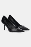 Answear Lab stilettos de piele culoarea negru