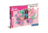 Puzzle Barbie Roller Skate - 104 Piese Forma Clementoni
