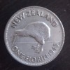 Moneda Noua Zeelanda - 1 Florin 1943 - Argint, Europa
