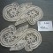 MILEU MACRAME, MACRAMEU Nr 3. LOT 2 BUC. 29/18 cm.