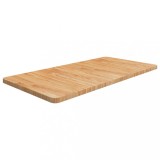 vidaXL Blat de baie, maro deschis, 100x50x2,5 cm, lemn masiv tratat