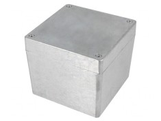 Carcasa Universala Aluminiu 120x120x101mm Naturala foto