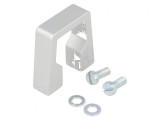 Suport aluminiu gri H40mm L41mm W12,2mm cu manetă