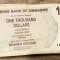 (ORIX) Zinbabwe 1000 dolar dollars 2007