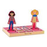 Joc din lemn imbraca-le pe abby si ema melissa and doug, Melissa &amp; Doug