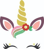 Cumpara ieftin Sticker decorativ, Unicorn, Multicolor, 66 cm, 7183ST, Oem