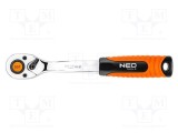 Clichet 3/8 cu comutator 200mm 90 dinți NEO TOOLS