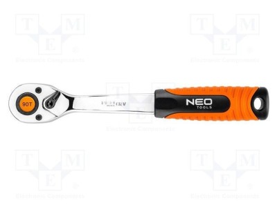 Clichet 3/8 cu comutator 200mm 90 dinți NEO TOOLS foto