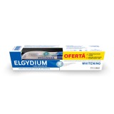 Pachet Pasta de dinti pentru albire 75ml + Periuta de dinti M Whitening, Elgydium