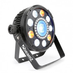 Beamz BX94 PAR 9X6W 4in1, Lled-uri RGBW, stroboscop cu 24 Lled-uri SMD, telecomanda foto