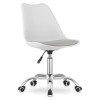 Scaun birou rotativ Leobert Artool Alba, alb/gri, PP, 48x43x91.5cm, reglabil, ergonomic, suporta 120kg