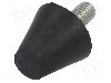 Picior Vibro-Absorbant 43mm Elesa+Ganter DVB.6-43-50-M10-12-40, Filet M10, Inaltime Ajustabila, Sarcina 1027N