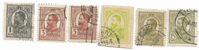 Carol I Tipografiate, 1909-1914 - valori obliterate foto