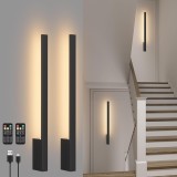 Cumpara ieftin Set 2 Lampi De Perete Cu Acumulatori, 10 Nivele Luminozitate, 3 Temperaturi De Culoare, Control Prin Telecomanda - CN