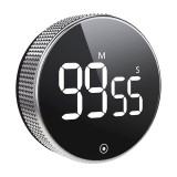 Cumpara ieftin Timer digital bucatarie Edman, cu display LCD mare si spate magnetic, Temporizator, Negru