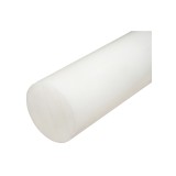 Bara POM alba poliamida/polioximetilena-poliacetal 1000 mm, diametru exterior 80 mm, greutate 7.65 kg