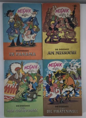 Set Benzi desenate Hannes Hegen Mosaik 4 volume foto