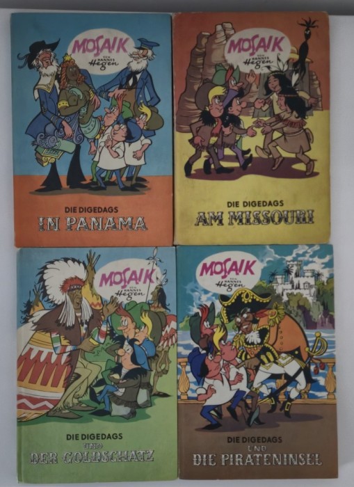 Set Benzi desenate Hannes Hegen Mosaik 4 volume