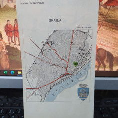 Brăila, Brașov, planul municipiilor cu stema, color, circa 1930, 109