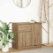 vidaXL Bufetă cu sertar Artisan Stejar 71x35x65 cm lemn prelucrat 861606