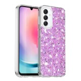 Husa pentru samsung galaxy a16 4g / a16 5g - glitter glow - magenta