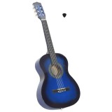 Chitară clasică pentru &icirc;ncepători și copii, albastru, 3/4 36&quot;