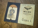 CARNET DE IDENTITATE , CAILE FERATE ROMANE, CLASA 1 *** CARNET LUCIA COSMA, 1924