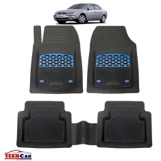 Covorașe Auto TeamCar&reg; Tip Tăviță Compatibile Ford Mondeo Mk3 (2000&ndash;2007) - Sedan Blue